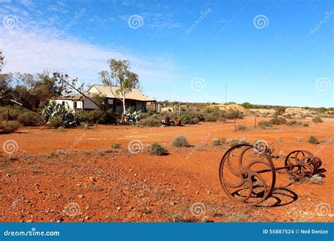 Australian Outback Sunset In Uluru National Park Royalty-Free Stock ...