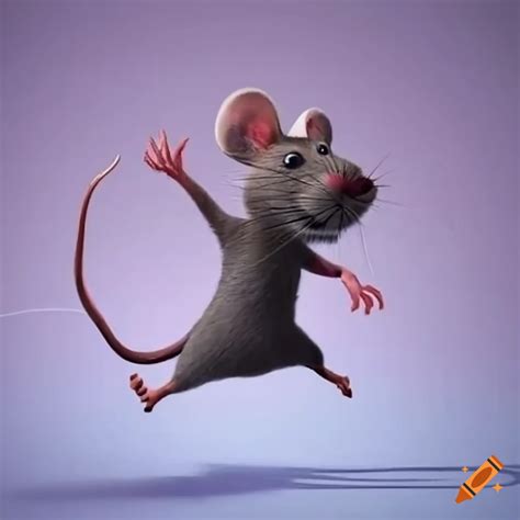 Funny mouse jump