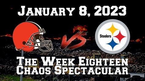 Cleveland Browns vs. Pittsburgh Steelers (January 8, 2023) - The Week ...