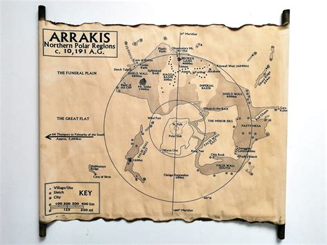 DUNE Map Arrakis Map of Northern Polar Regions - Etsy Australia