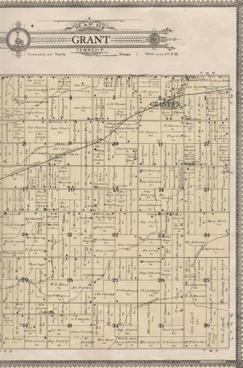 Index For Grant Township Plat Maps - CountiesMap.com