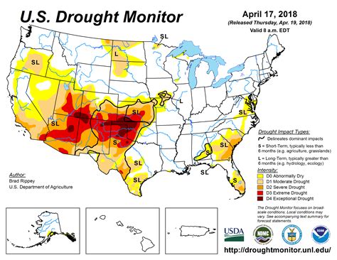 U.S. Drought Monitor Update for April 17, 2018 | National Centers for Environmental Information ...