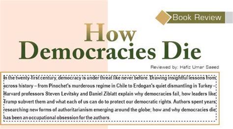 How Democracies Die – Jahangir's World Times