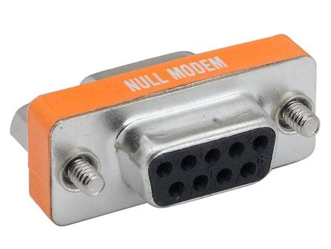 DB9 Male to Female Null Modem Mini Adapter