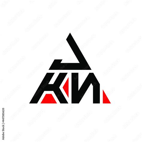 JKN triangle letter logo design with triangle shape. JKN triangle logo design monogram. JKN ...