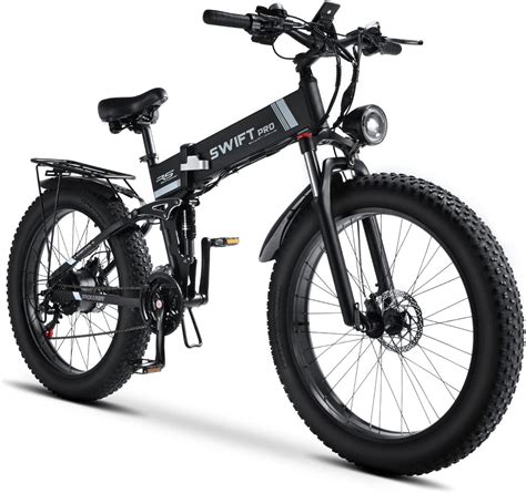 SWIFT PRO Electric Full Suspension Folding Mountain Bike