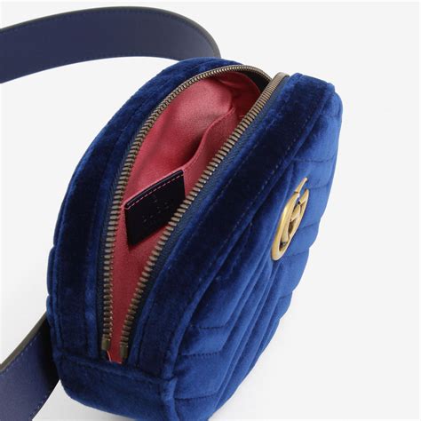 Best Of blue velvet gucci belt bag Gucci gg velvet belt bag dark blue