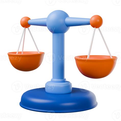 Scale law isolated on transparent. 3d render 38567501 PNG