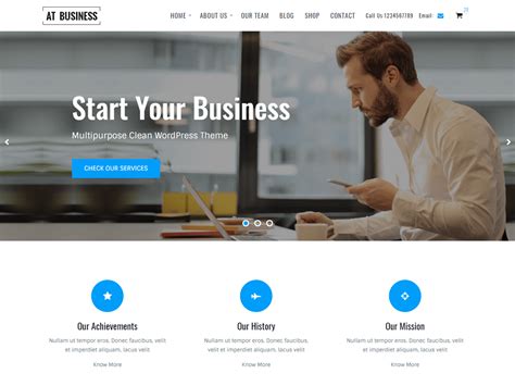 AT Business Download Free Wordpress Theme 【2022】