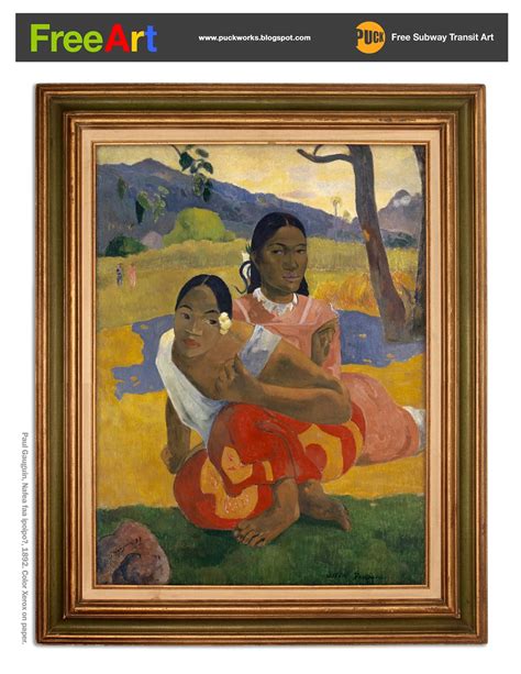 PUCK WORKS: Free Art - Paul Gauguin, Nafea faa ipoipo?, 1892. Color ...