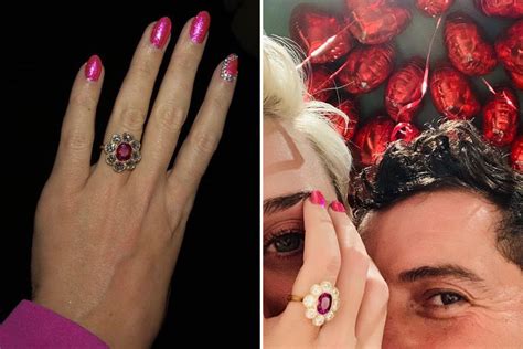 Katy Perry's stunning engagement ring from Orlando Bloom 'cost nearly £4 million' claims diamond ...