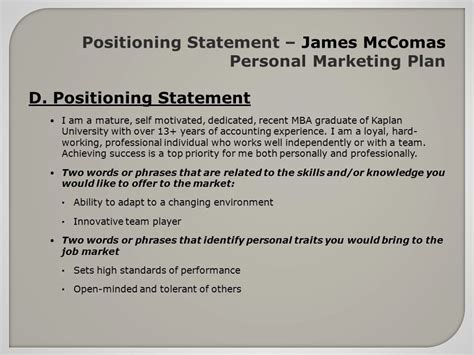 √ 20 Personal Position Statement Examples ™ | Dannybarrantes Template