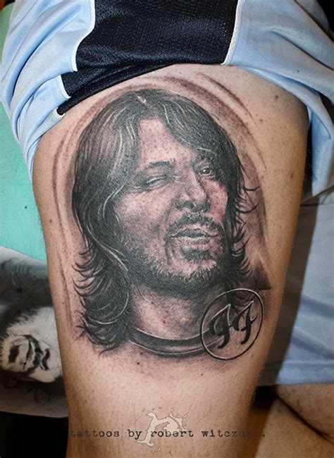 Dave Grohl Tattoos by Robert Witczuk Dave Grohl Tattoo, Portrait ...