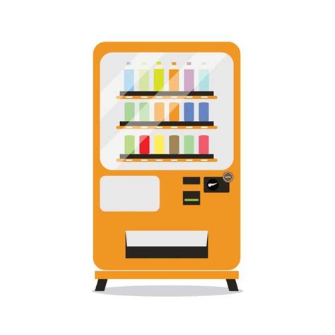 Vending Machine Cartoon Drawing ~ Modern Vending Machine With Snacks ...