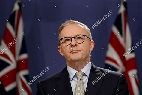 Leader Opposition Anthony Albanese Speaks Media Editorial Stock Photo ...