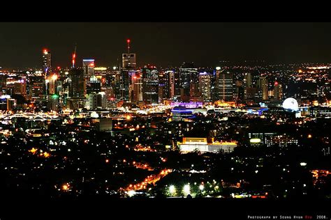 "Night View from Mt Coot-tha, Brisbane, QLD, Australia" by Ryu SeungHyun | Redbubble