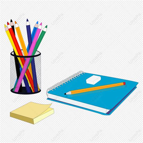 Cartoon Hand Painted School Supplies Pen Holder Color Pencil Not PNG ...