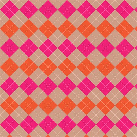 Orange Pink Argyle Diamond Pattern Free Stock Photo - Public Domain Pictures