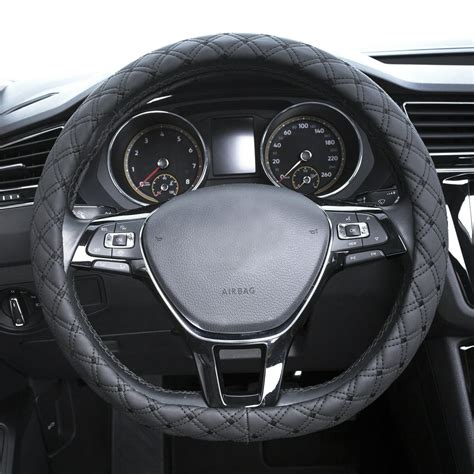 Auto Drive 1PC Steering Wheel Cover Diamond Quilt Black - Universal Fit - Walmart.com - Walmart.com