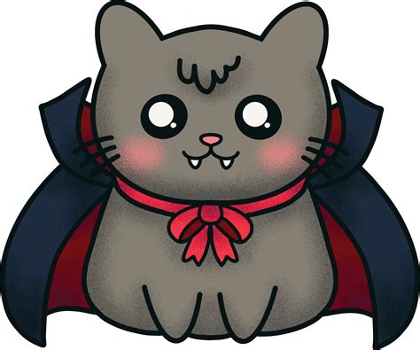 Vampire Cat Illustration 27163234 Vector Art at Vecteezy