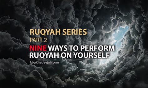 Nine Ways To Perform Ruqyah On Yourself For Sickness, Evil-Eye ...