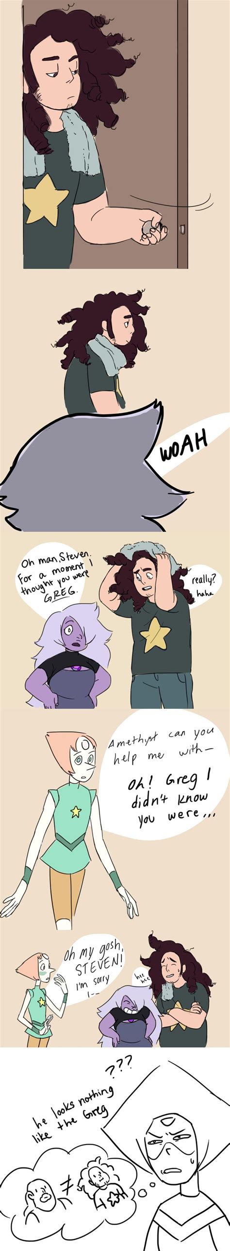 Steven wears a different coloured shirt and suddenly the Gems don't recognise him anymore ...