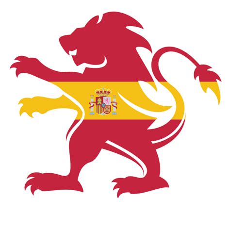 Heraldic lion Spanish flag | Free SVG