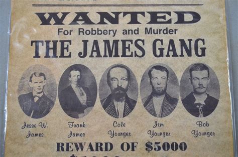 Americana The James Gang Wanted Poster – MicShaun's Closet