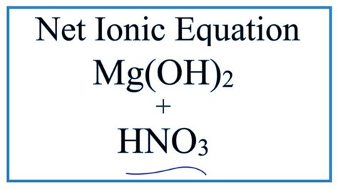 Wonderful Magnesium Hydroxide And Nitric Acid Balanced Equation ...