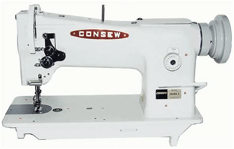 Consew 206RB-5 Walking Foot Upholstery Industrial Sewing Machine With Table and Servo Motor ...