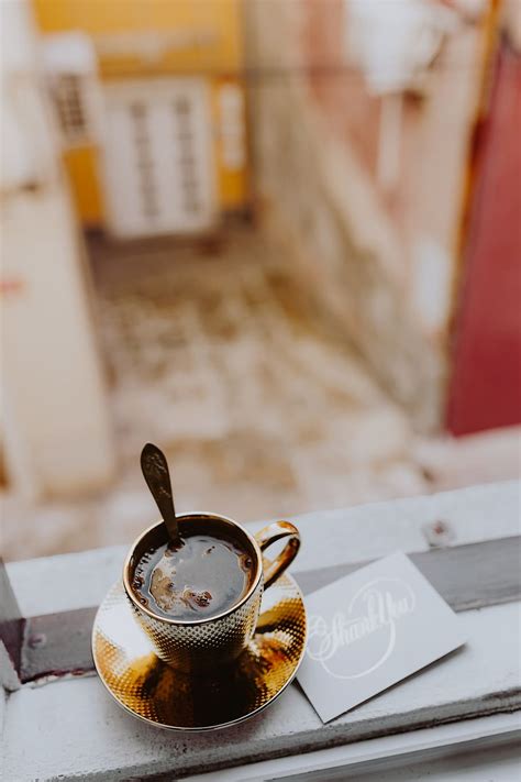 beber café, dorado, vaso, ventana, café, Copa de Oro, oro, Mañana | Piqsels