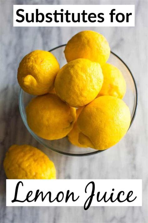 Substitutes for Lemon Juice - Tastes Better from Scratch | Cooking substitutions, Recipe using ...