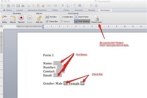 osx - How to create forms in Word 2011 for Mac - Super User