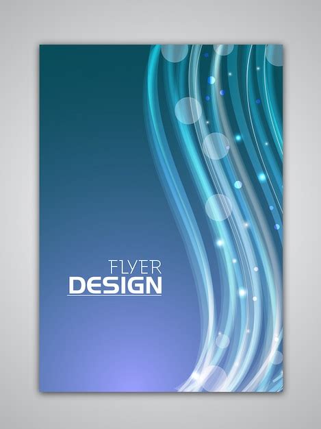 Free Vector | Technology brochure template brochure template color