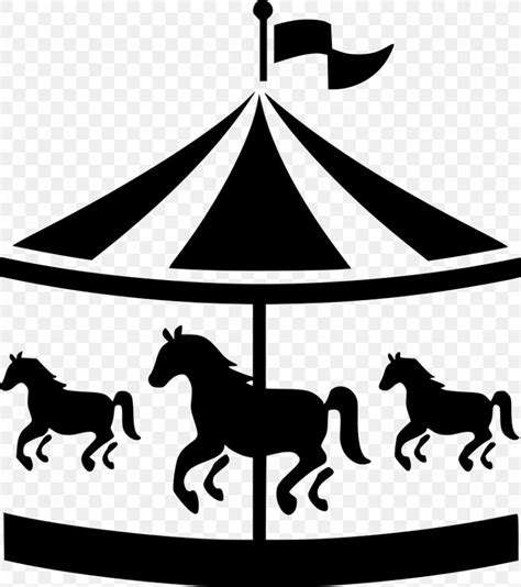 Carousel Amusement Park Clip Art, PNG, 868x980px, Carousel, Amusement Park, Black And White ...