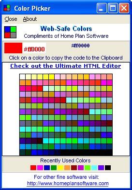 Web-Safe Colors With The Color Picker
