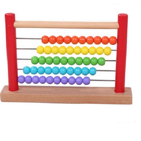 Mini Wooden Abacus Children's Early Math Teaching Learning Tools ...