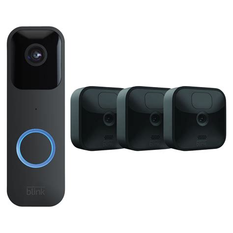 Shop Blink Outdoor 3-Camera System + Video Doorbell - Black Bundle at Lowes.com