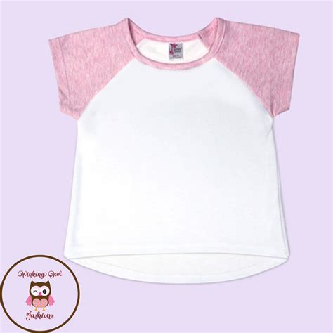 Sublimation Blanks 100% Polyester White / Pink Short Sleeve High Low ...