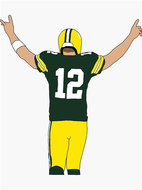 "Green Bay Packers Aaron Rodgers" Sticker for Sale by phinsup | Redbubble