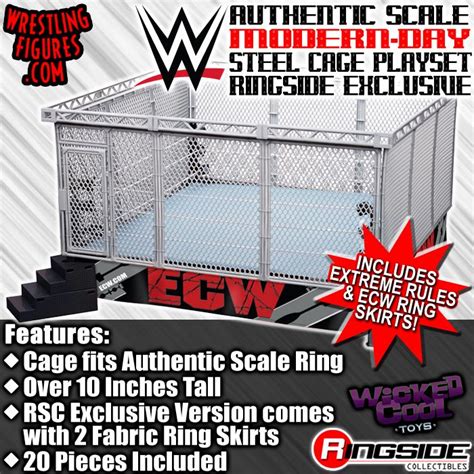 Wicked Cool Toys Wwe Authentic Scale Steel Cage With Figure | Wow Blog