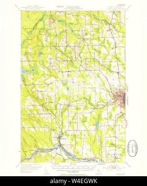 Caribou, Maine, map 1953, 1:62500, United States of America by Timeless ...