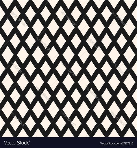 Diamonds seamless pattern lines lattice mesh Vector Image