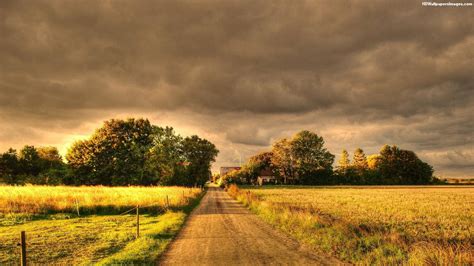 Download Country Road Landscape Photograph Wallpaper | Wallpapers.com