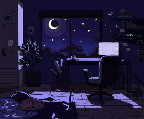 Night Time , digital art by me : r/CozyPlaces