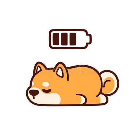 Cute cartoon sleeping dog vector illustration | Cute dog cartoon, Cute dog drawing, Dog animation