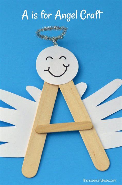 A is for Angel Craft | Preschool christmas, Angel crafts, Festive crafts