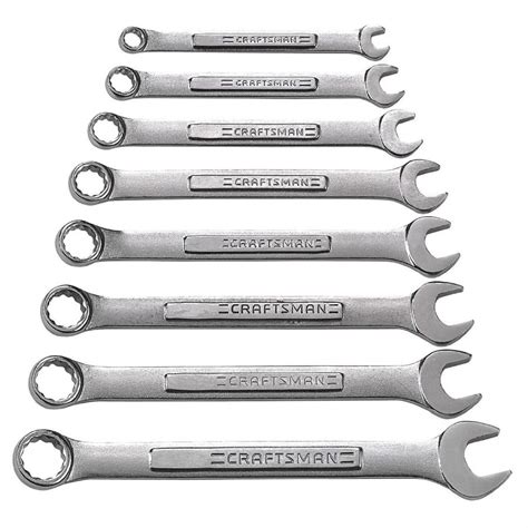 Craftsman 8 pc Standard Combination Wrench Set - Tiny Shiny Shop - Tiny ...