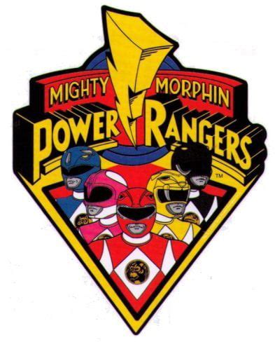 Mighty Morphin Power Rangers Logo Car Magnet by Animewild - Walmart.com