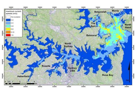 Sydney flood map - Flood map sydney (Australia)